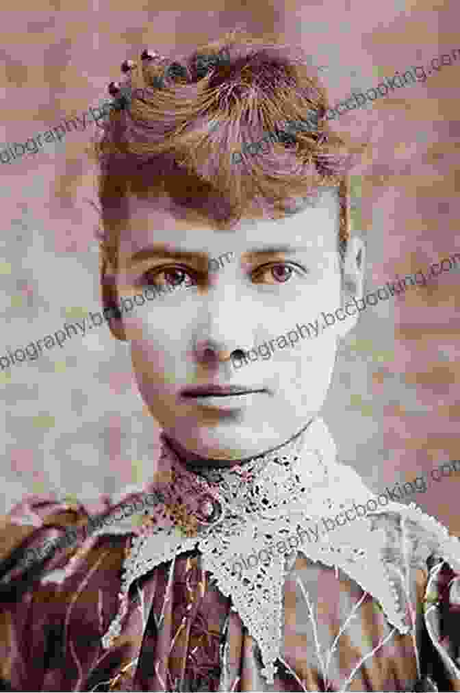 A Black And White Portrait Of Nellie Bly, A Young Woman With A Determined Expression And A Pen In Her Hand Nellie Bly: Daredevil Reporter Feminist