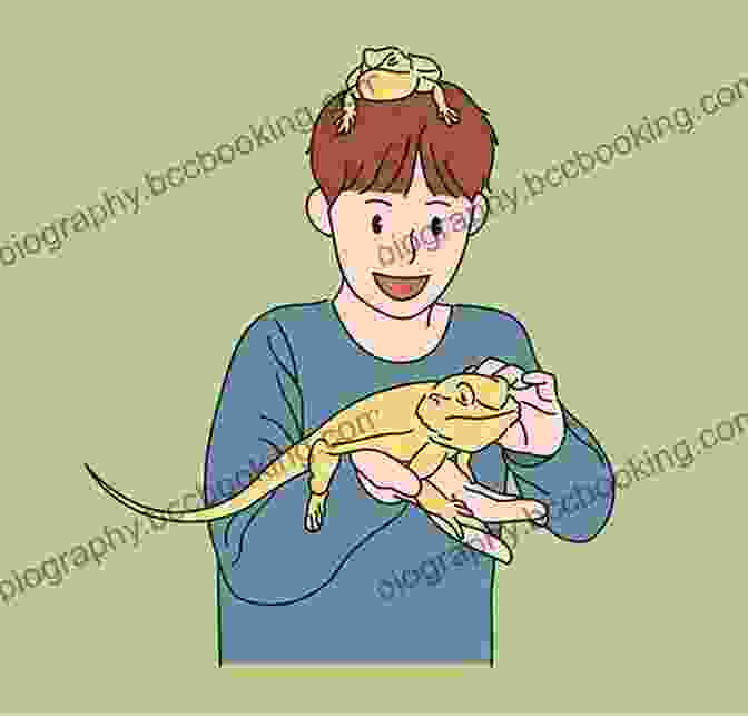 A Boy And His Pet Lizard Sitting On A Log In A Forest, Sharing A Moment Of Quiet Companionship. Sick Puppy (Skink 4) Carl Hiaasen