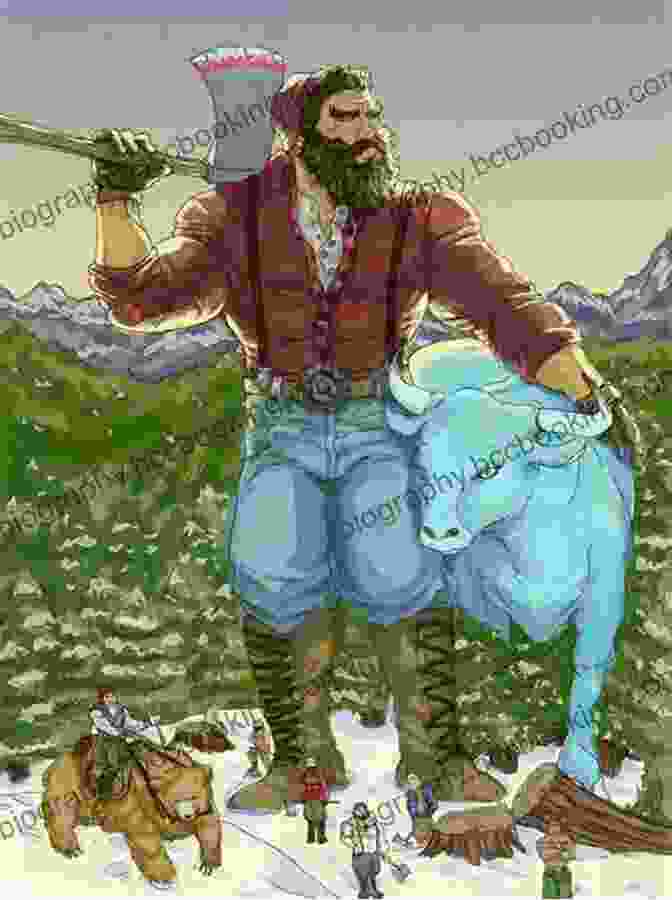 A Captivating Illustration Of Paul Bunyan, A Colossal Lumberjack Towering Over A Vast Forest Paul Bunyan (Rabbit Ears: A Classic Tale)