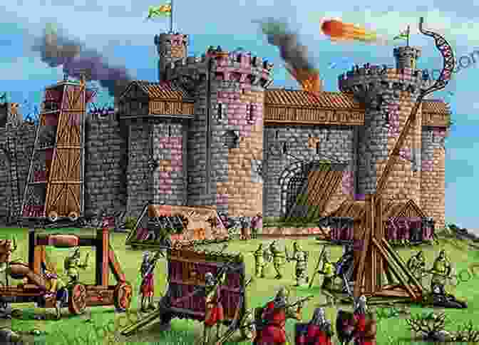 A Castle Under Siege, With Knights And Soldiers Engaging In Battle The Age Of Knights And Castles (A Look At)