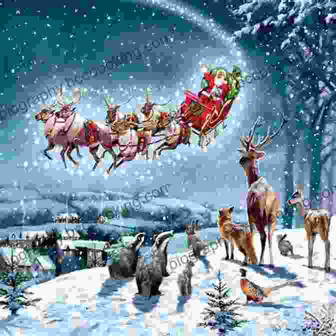 A Family Of Woodland Animals Bringing Their Chosen Christmas Tree Home On A Sleigh Let S Get A Christmas Tree (Little Golden Book)