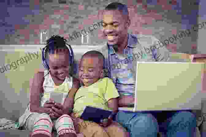 A Family Using Technology Together, Symbolizing The Importance Of Guiding Children's Media And Technology Use Absolute Essentials In The Upbringing Of Children