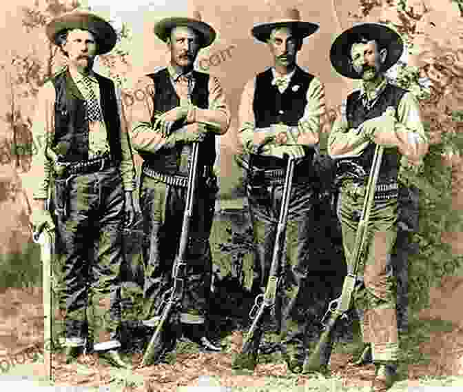 A Group Of Outlaws Posing In The Old West The Wild West: A Captivating Guide To The American Old West Including Stories Of Famous Outlaws And Lawmen Such As Billy The Kid Pat Garrett Wyatt Earp Wild Bill Hickok And More (The Old West)
