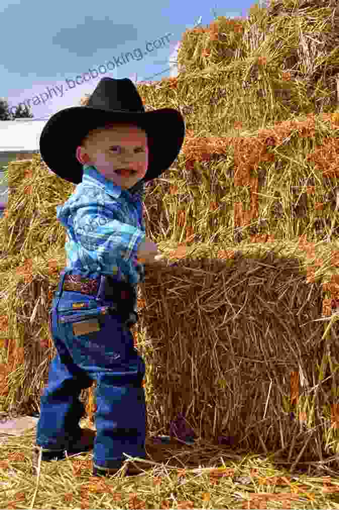 A Handsome Cowboy Holds Two Adorable Babies In His Arms, Surrounded By A Backdrop Of Rolling Hills And A Rustic Ranch. Billionaire Cowboy S Secret Twin Babies: A BWWM Romance