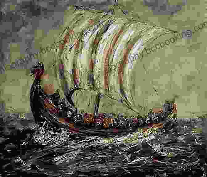 A Majestic Saxon Longship Ploughing Through The Choppy Waters, Symbolizing Their Mastery Of The Seas. Saxons Vikings And Celts: The Genetic Roots Of Britain And Ireland