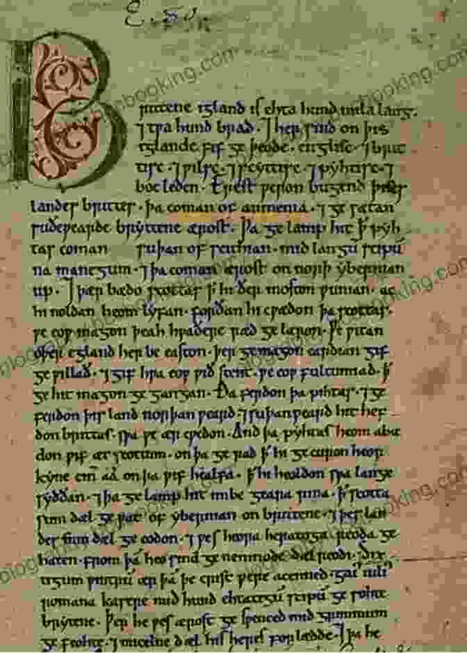 A Weathered Page From The Anglo Saxon Chronicle, Preserving The Annals Of A Turbulent Era. Saxons Vikings And Celts: The Genetic Roots Of Britain And Ireland