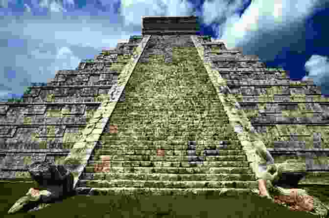 An Awe Inspiring View Of The Pyramid El Castillo At Chichen Itza, Casting A Mesmerizing Shadow At Sunset, Showcasing The Architectural Prowess Of The Maya. The Mayas On The Rocks: A Fun Journey Through The World Of The Ancient Maya