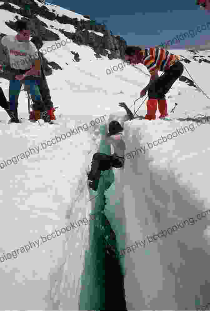 Climber Navigating A Crevasse On Mount Rainier The Measure Of A Mountain: Beauty And Terror On Mount Rainier