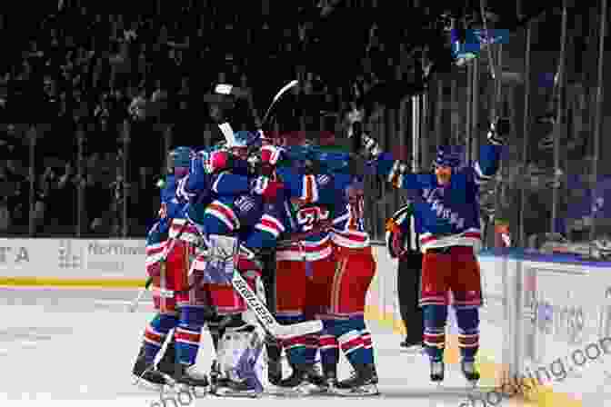 New York Rangers Celebrating Their Record Breaking Playoff Victory Amazing Hockey Records (Amazing Sports Records)