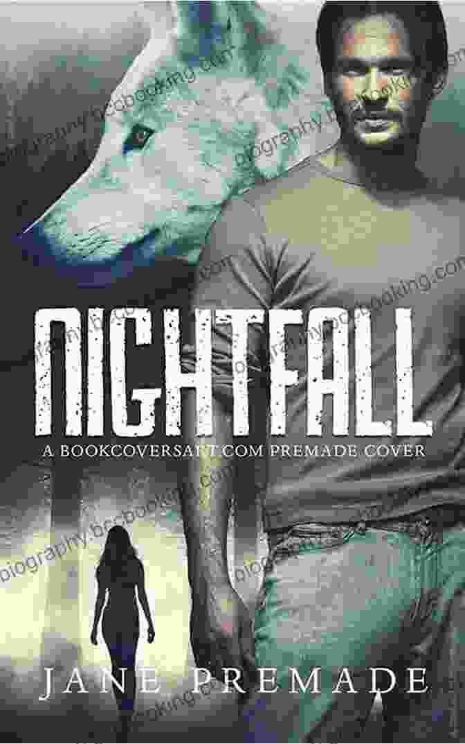 Nightfall Book Cover With A Dark Forest Scene And A Silhouette Of A Girl Surrounded By Wolves Chosen At Nightfall (Shadow Falls 5)