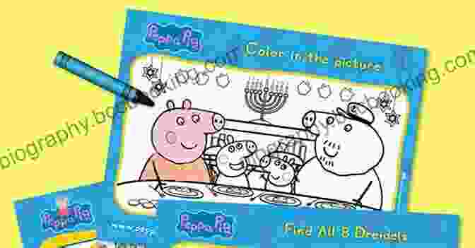 Peppa Pig And Her Family Celebrating Hanukkah Together Happy Hanukkah (Peppa Pig) Cala Spinner