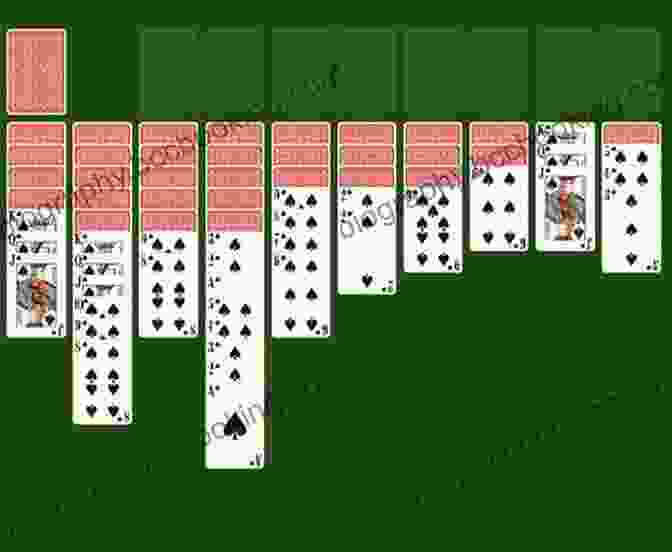 Screenshot Of A Spider Solitaire Game In Progress Teens Guide To Spider Solitaire: Tips And Strategy For The Most Popular Two Deck Solitaire Game : Mastering 1 Suit