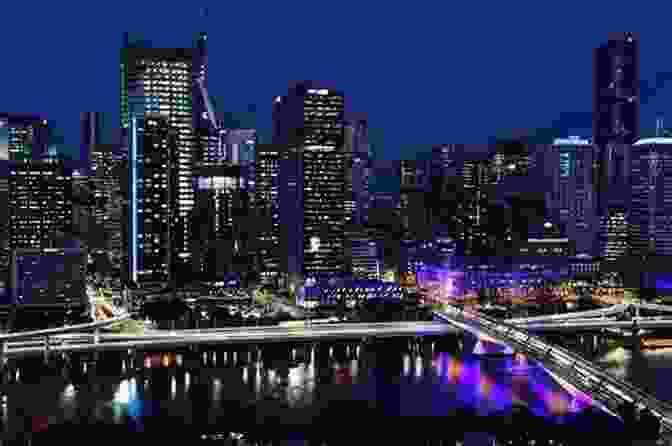 The Brisbane City Skyline At Night Australia S East Coast By Road