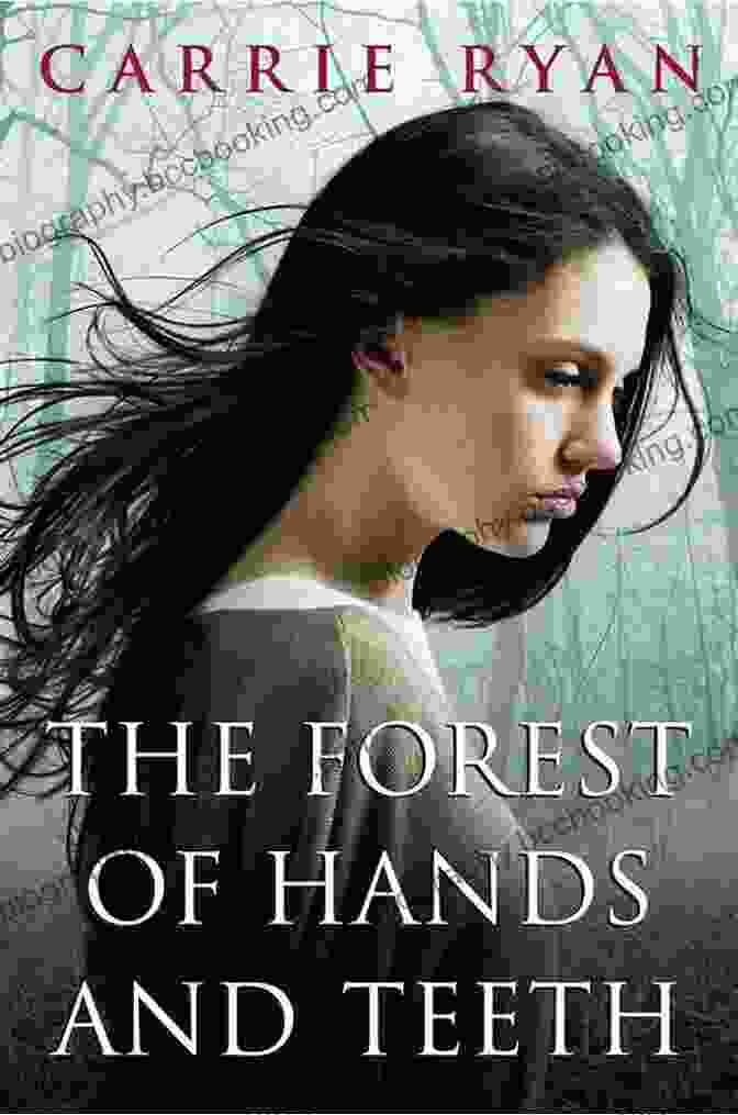 The Forest Of Hands And Teeth Book Cover Featuring A Girl Holding A Knife In A Forest With Zombies In The Background The Forest Of Hands And Teeth