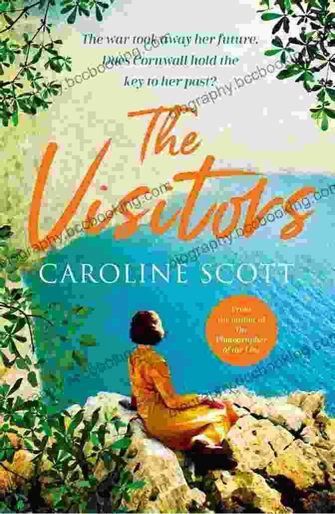 The Visitors Book Cover By Caroline Scott, Featuring A Woman Standing In A Darkened Room With A Sense Of Unease On Her Face. The Visitors Caroline Scott
