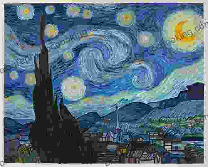 Vincent Van Gogh's Iconic Starry Night, Capturing The Dynamic Energy Of The Night Sky Landscape Painting With Twenty Four Reproductions Of Representative Pictures Annotated