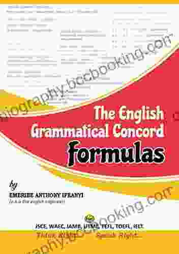 The English Grammatical Concord Formulas (Flash Card Of Singular And Plural Subjects)